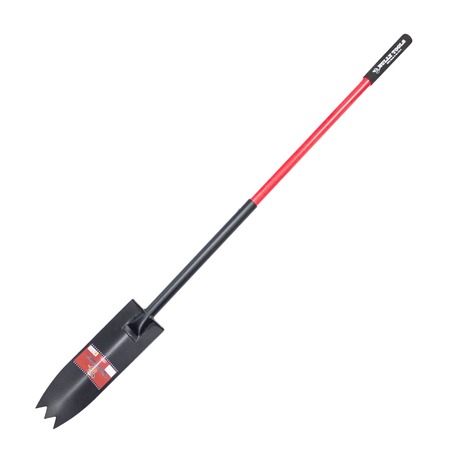 Bully Tools Round Point Shovel, Steel Blade, Fiberglass Handle 95530